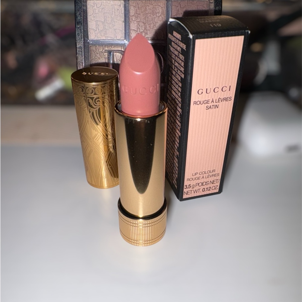 Gucci Rouge à Lèvres Satin Lipstick 💄 shade 119 Matilda Sunrise